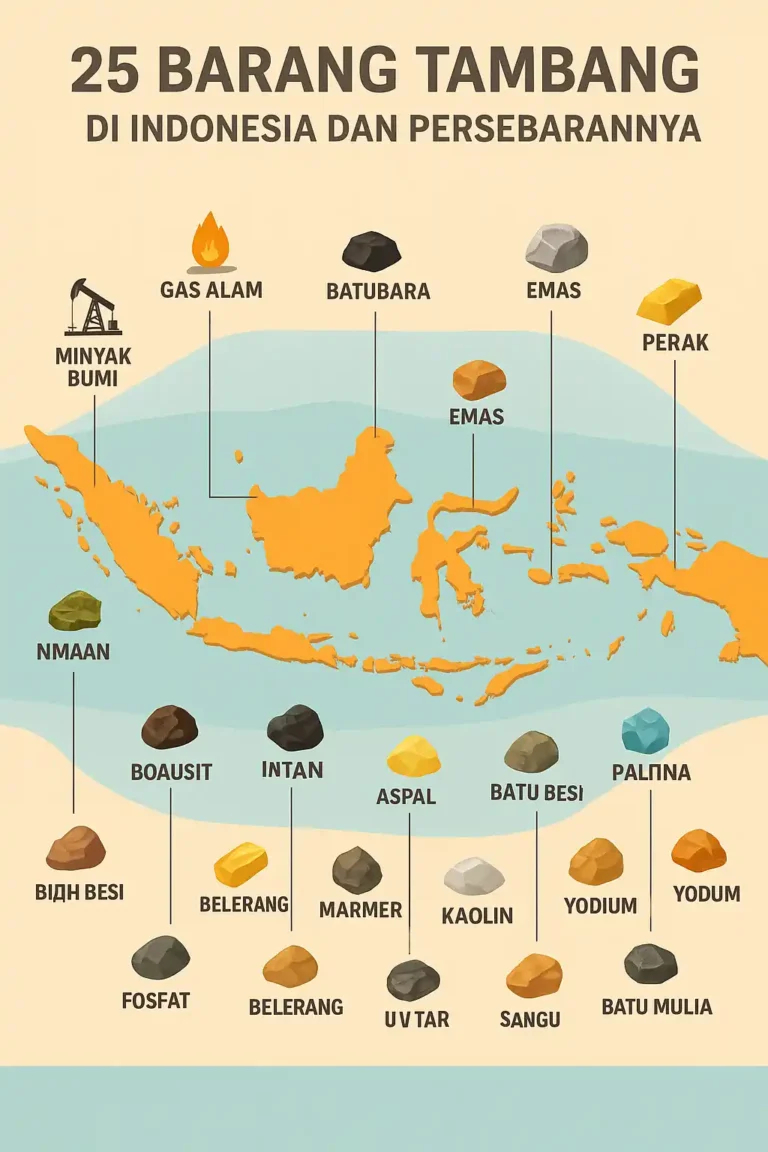Ketahui 25 Barang Tambang di Indonesia dan Persebarannya