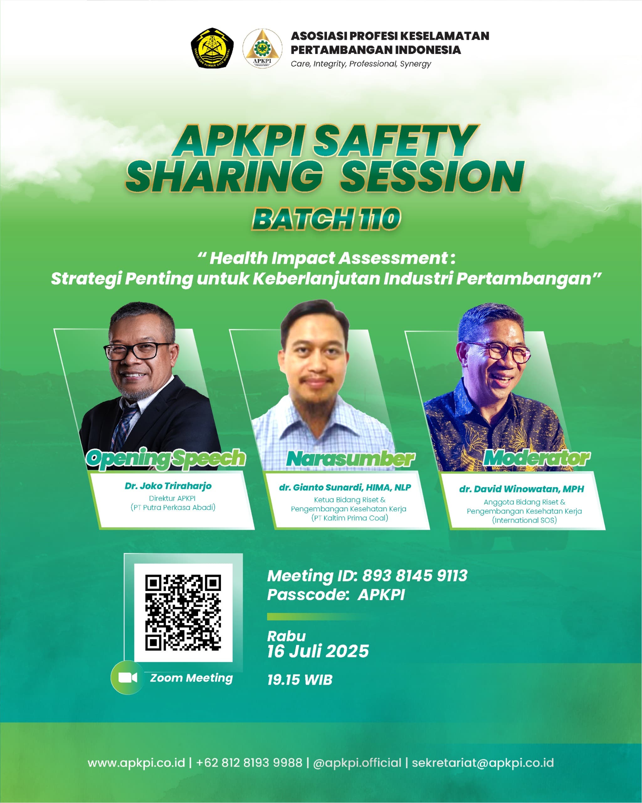 APKPI SAFETY SHARING SESSION BATCH 110