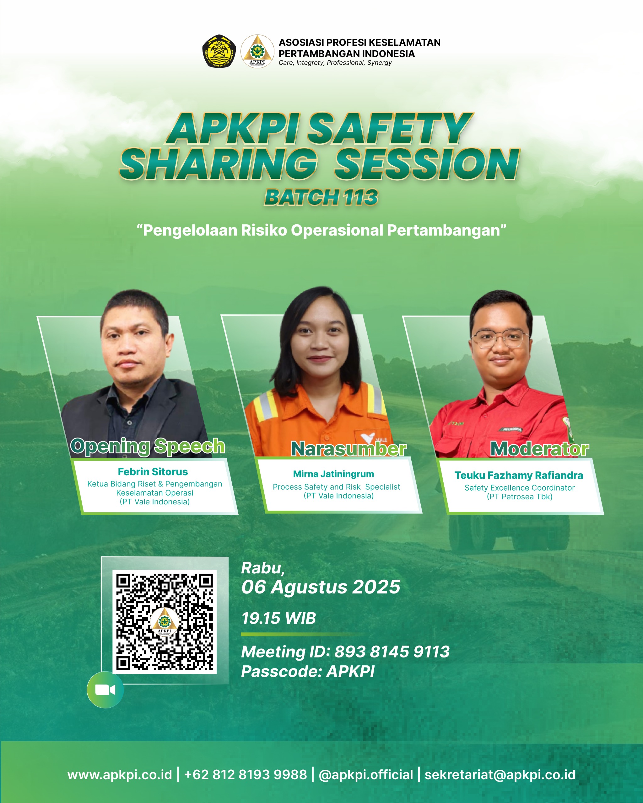 APKPI SAFETY SHARING SESSION BATCH 113