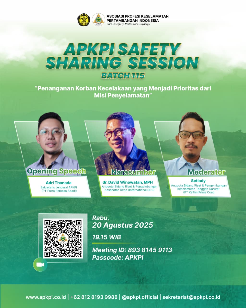 APKPI SAFETY SHARING SESSION BATCH 115