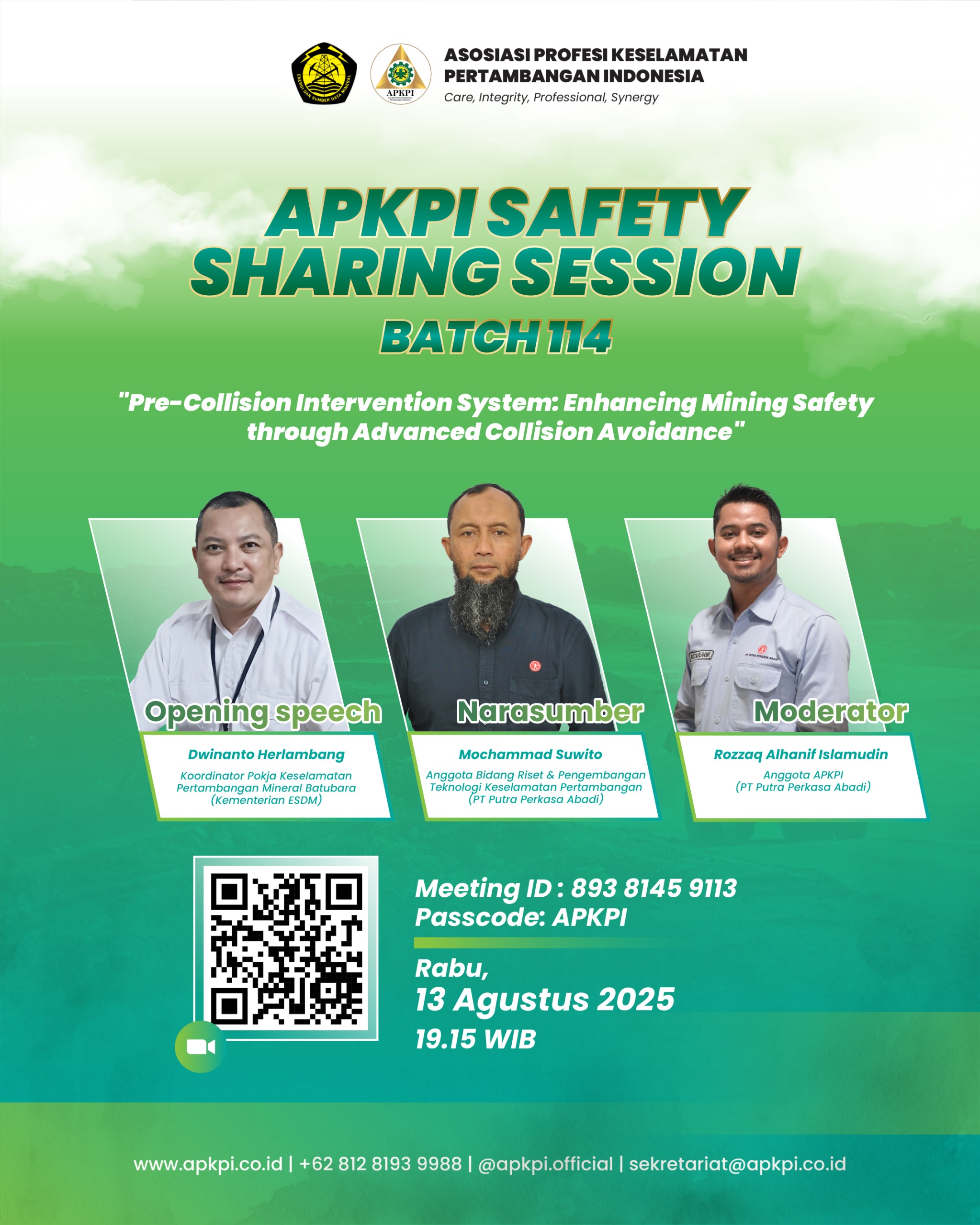 APKPI SAFETY SHARING SESSION BATCH 114
